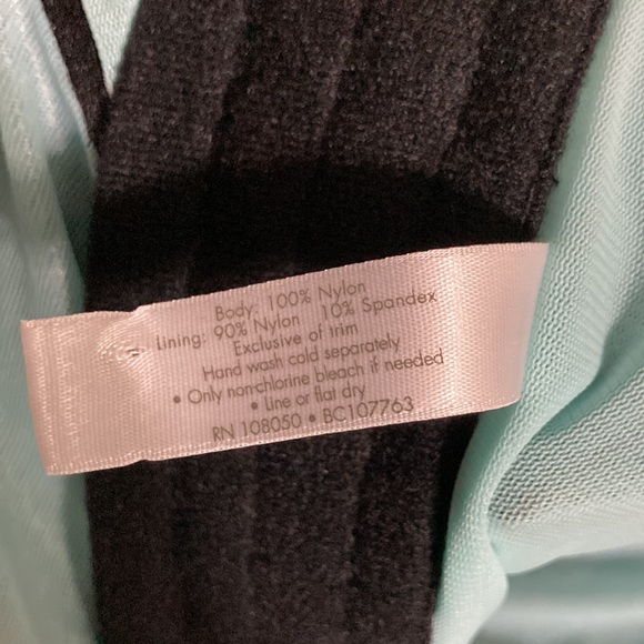 Cacique Women's blue Tube Top Goth Bustier Corset Lace Mesh Ruched Size 22 / 24 - Picture 6 of 6